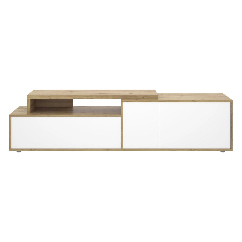 Benton, Mobile Porta tv Modulabile, 40x185x47h cm Bianco