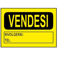 Cartello eco vendesi cm 20x30 con descrizioni art. 6018