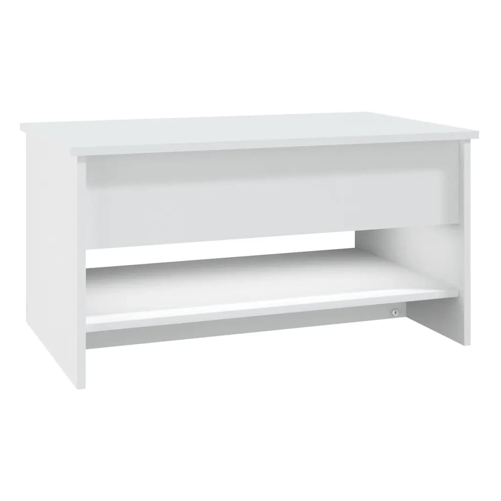 Tavolino da Salotto-Tavolino da soggiorno Bianco 80x50x40 cm in Legno Multistrato