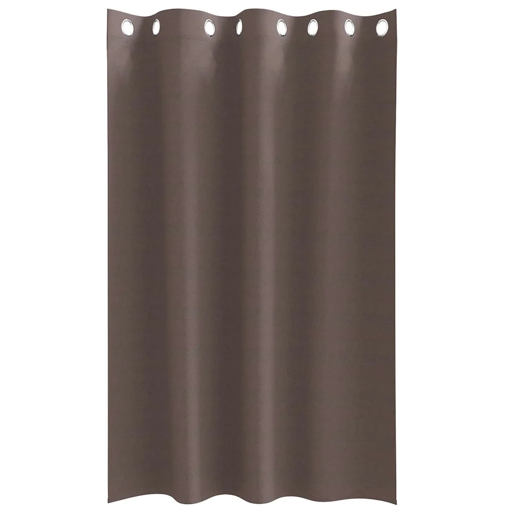Tende Blackout con Anelli 2 pcs Marrone Scuro 175 x 140 cm 4107334