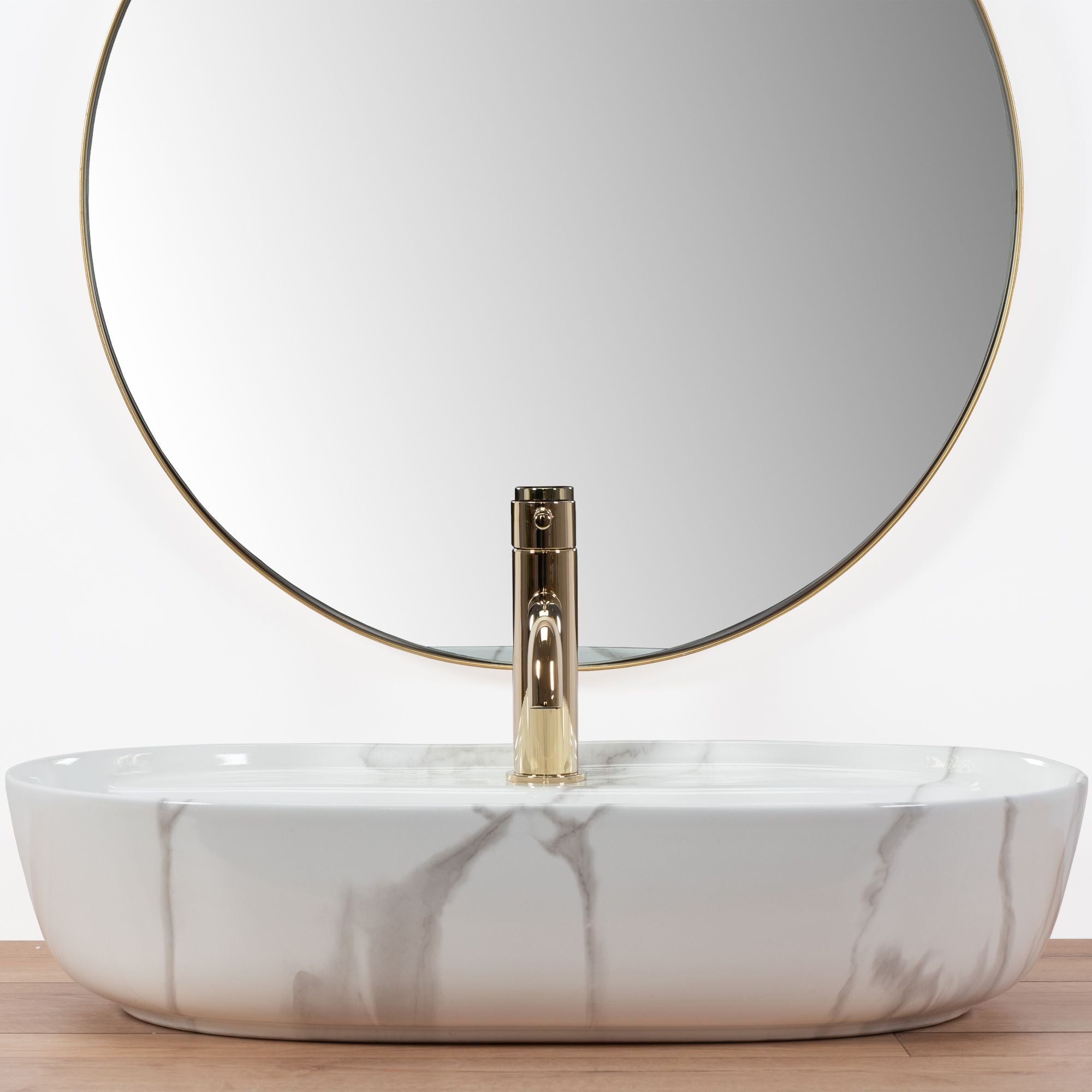 Lavabo Da Appoggio Rea Aura 61 Marmo Shiny