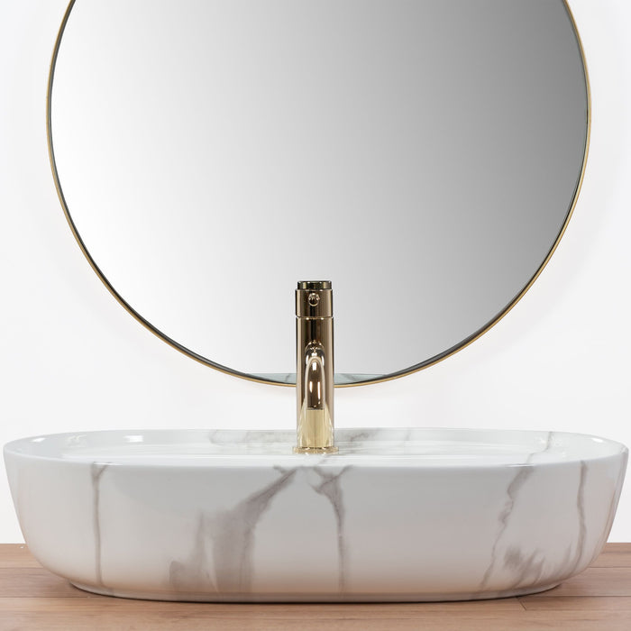 Lavabo Da Appoggio Rea Aura 61 Marmo Shiny