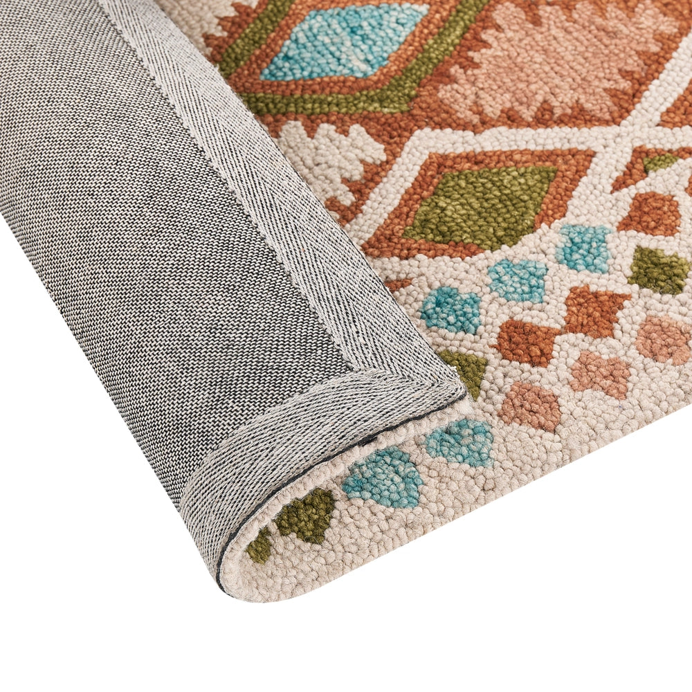Tappeto moderno con motivo geometrico 160 x 230 cm multicolore camera da letto salotto