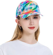 Cappello da Baseball - Stampa Fiori - Adattabile - Abbigliamento Donna - Cintura di Supporto - Sostenibile - Leggero - Cappello a Snecch