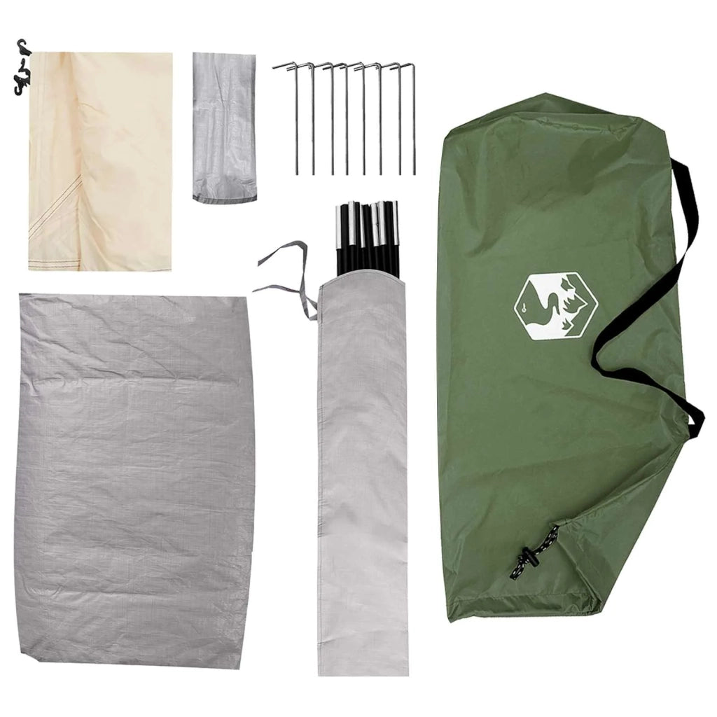 Tenda da campeggio con tetto Verde 275 x 215 x 125 cm 42028632