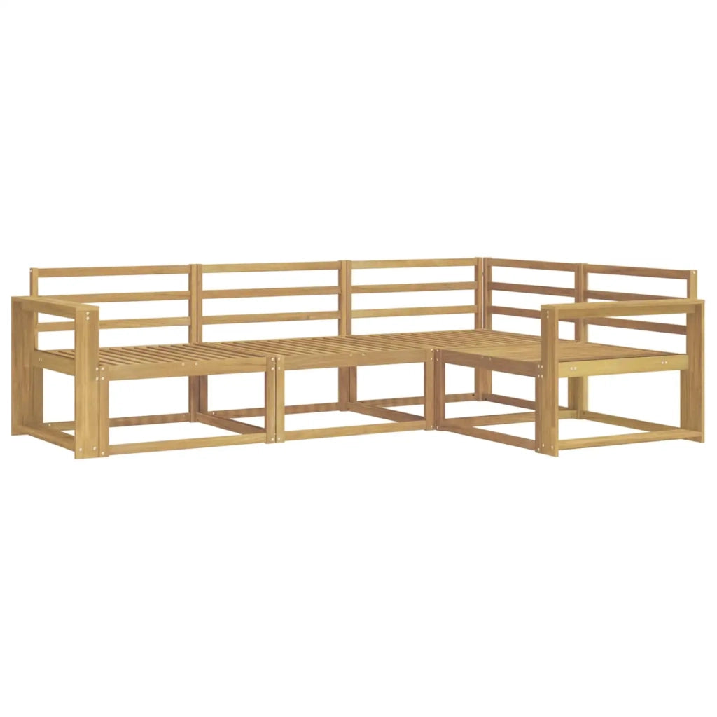 Set di divani da esterno 4 pcs Bianco 251,5 x 172,5 x 73 cm 3386378