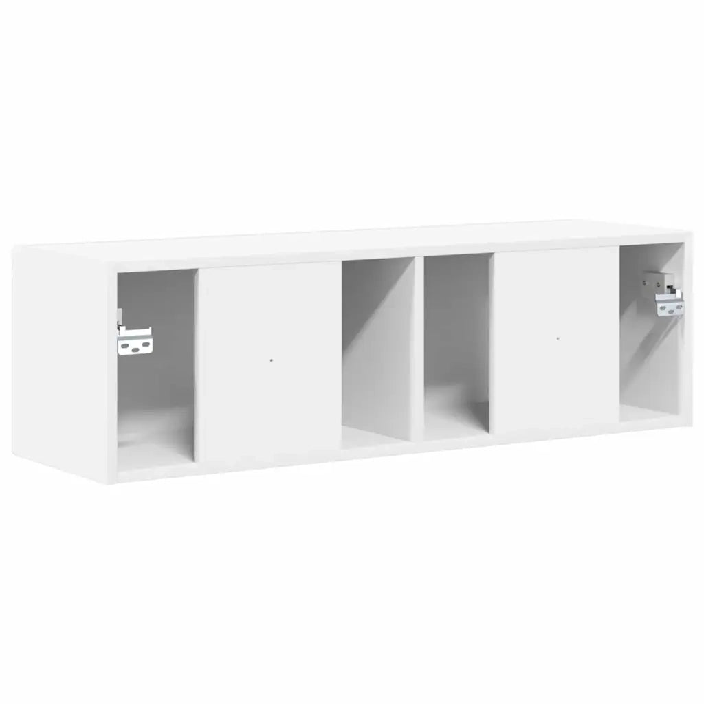 Mobile TV da parete Bianco 98 x 31 x 29,5 cm Legno multistrato 892229