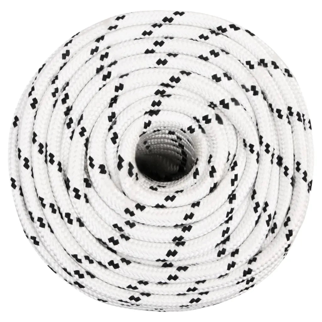 Corda Intrecciata per Barca Bianca 14 mm x 250 m Poliestere 152782