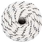 Corda Intrecciata per Barca Bianca 14 mm x 250 m Poliestere 152782