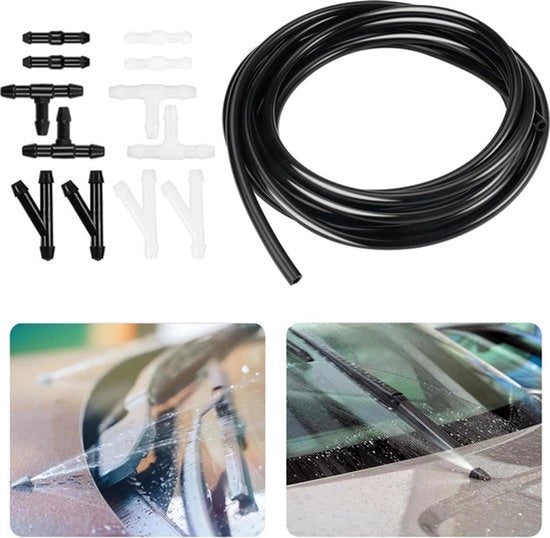 Kit di riparazione per tubi di spruzzo per autovetture con 12 pezzi di connettore - set di riparazione per tubi di spruzzo - tubo di spruzzo per autovetture - tubo di spruzzo per sistemi di lavaggio parabrezza