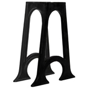 Gambe per Tavolo da Pranzo 2pz Base ad Arco Forma di A in Ghisa