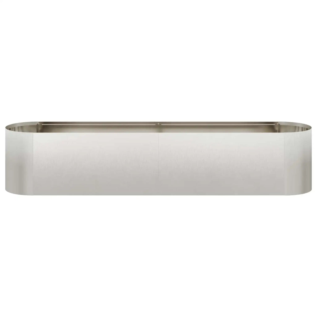 Letto rialzato da giardino Acciaio Inox 200 x 40 x 40 cm 8011695