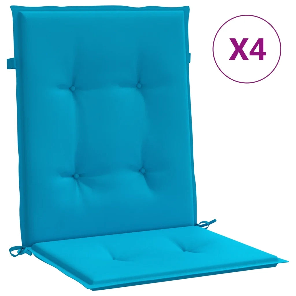 Cuscini per Sedia 4 pz | Cuscini per sedie Blu 100x50x3 cm in Tessuto Oxford