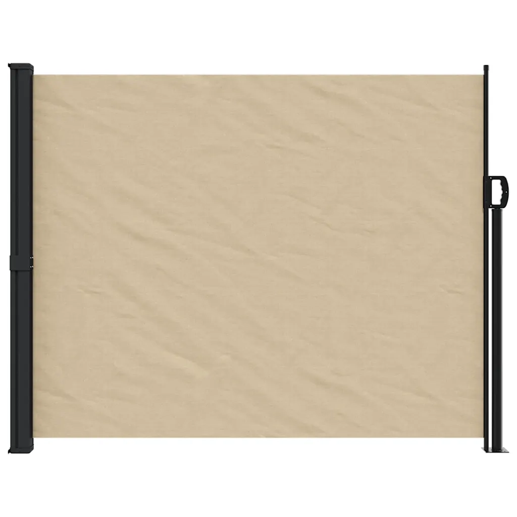 Tenda da Sole Laterale Retrattile-Tenda parasole per balcone per giardino Beige 160x500 cm