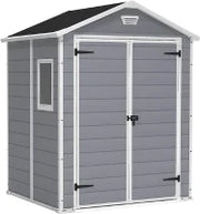 Casetta da Giardino Manor 6x5, Grigia, 185 X 152 X 226 h