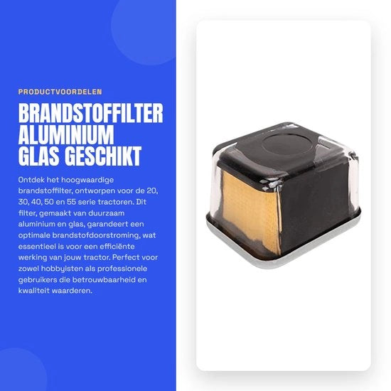 Filtro antiparticolato per trattore - Serie 20/30/40/50/55 - OE AR50041 - Traspirante in alluminio e vetro - Resistente a urti