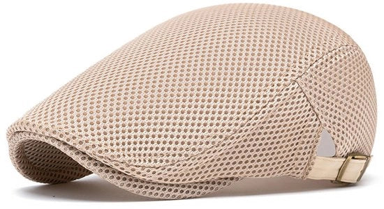Cappello avanti, berretto, mesh estivo vuoto, unisex, protettivo dalla luce solare e respirante, regolabile, khaki