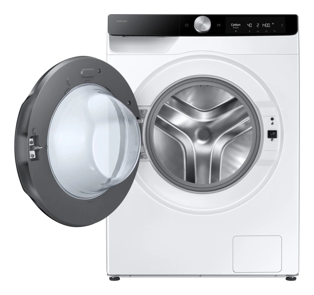 Samsung WD11DG6B85BKU3 Lavasciuga a carica frontale 11-6 kg 1400 rpm Classe a (lavaggio) - D (lavaggio + asciugatura) AI Control Ecodosatore Vapore Igienizzante Wi-Fi (85x60x60 cm) Bianco