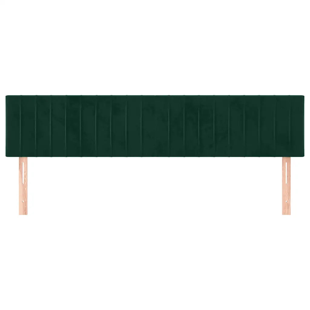 Testiera | Testata Verde Scuro 160x5x78/88 cm in Velluto