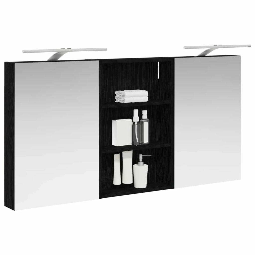 Set di Armadi da Bagno con porta 3 pcs 120 x 10,5 x 60,5 cm 3403737