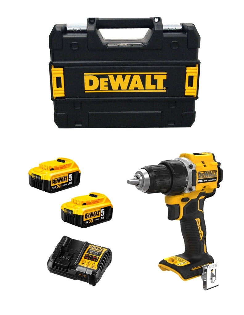 Trapano a Percussione DeWALT DCD794P2T (2 x 5,0 Ah + DCB1104 + TSTAK II)