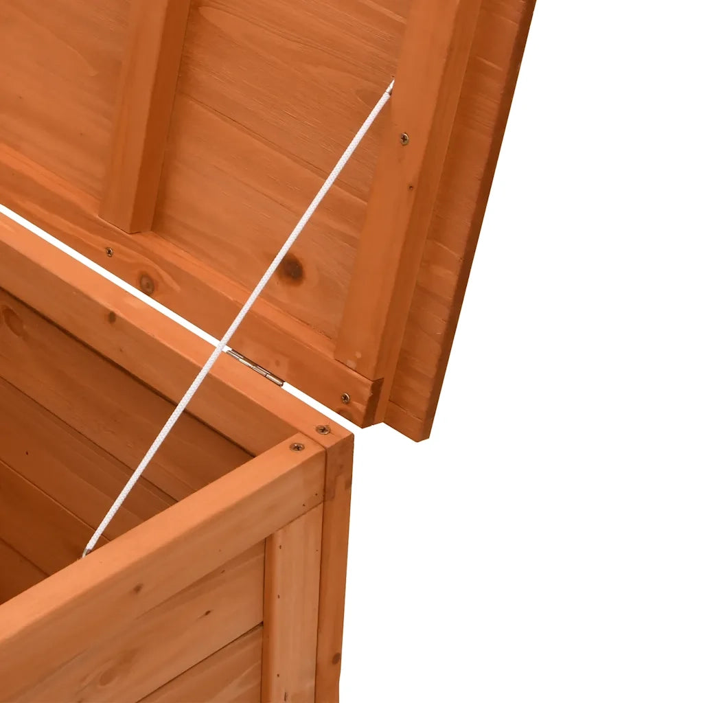 Contenitore Giardino-Cassapanche da esterno Marrone 50x49x56,5 cm Legno Massello Abete