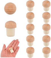 Tappo per bottiglia a forma di T - 10 pezzi - Gomma naturale - Sostenibile - Prestazioni di chiusura - Amichevole con l'ambiente - Stopper per vino