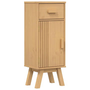 Mobiletto da bagno compatto con contenitore modulare 35 x 30 x 90 cm in legno di pino marrone 02_0058495