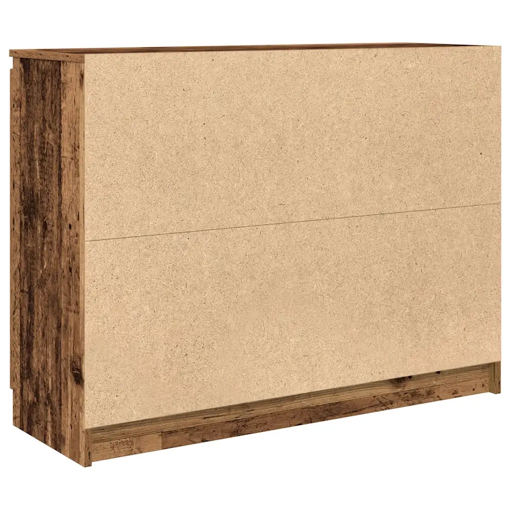 Credenza con Cassetti-Buffet-Armadio da cucina Legno Antico 100,5x35x76 cm in Truciolato