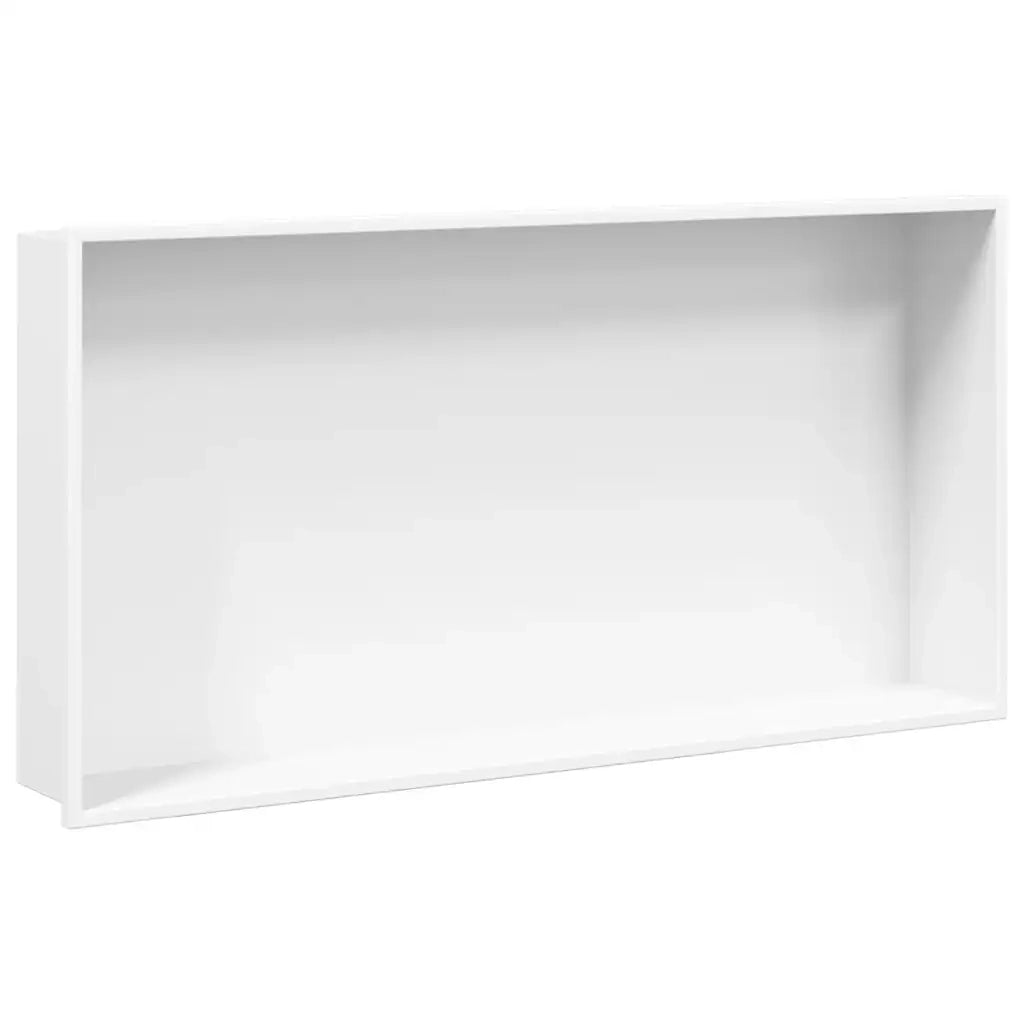 Nicchia per Doccia Bianco Opaco 62x32x9cm in Acciaio Inox CFW5425174