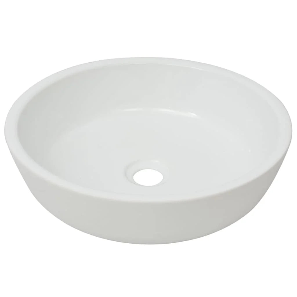 Lavandino da bagno diametro 42 cm rotondo ceramica bianca 02_0002528