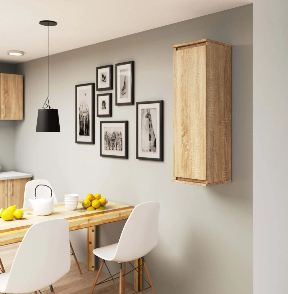 Armadietto a parete con ante strette AKORD W30 Sonoma Quercia 30 cm 1 anta 30x30x99 cm