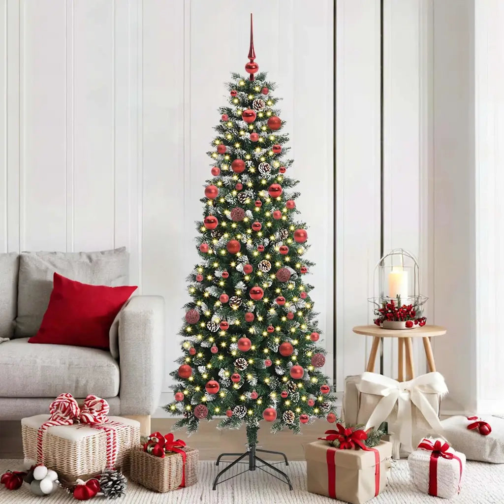 Albero di Natale artificiale con 300 LED Verde 180 cm 3395820