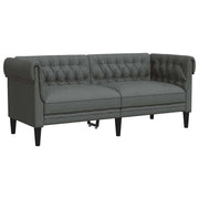 Divano | Divano da soggiorno | Sofa Grigio scuro 182,5 x 74,5 x 74,5 cm Poliestere