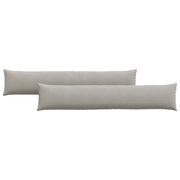 Cuscini da Divano 2 pz | Cuscini per sedie Grigio chiaro 200 x 40 cm Tessuto