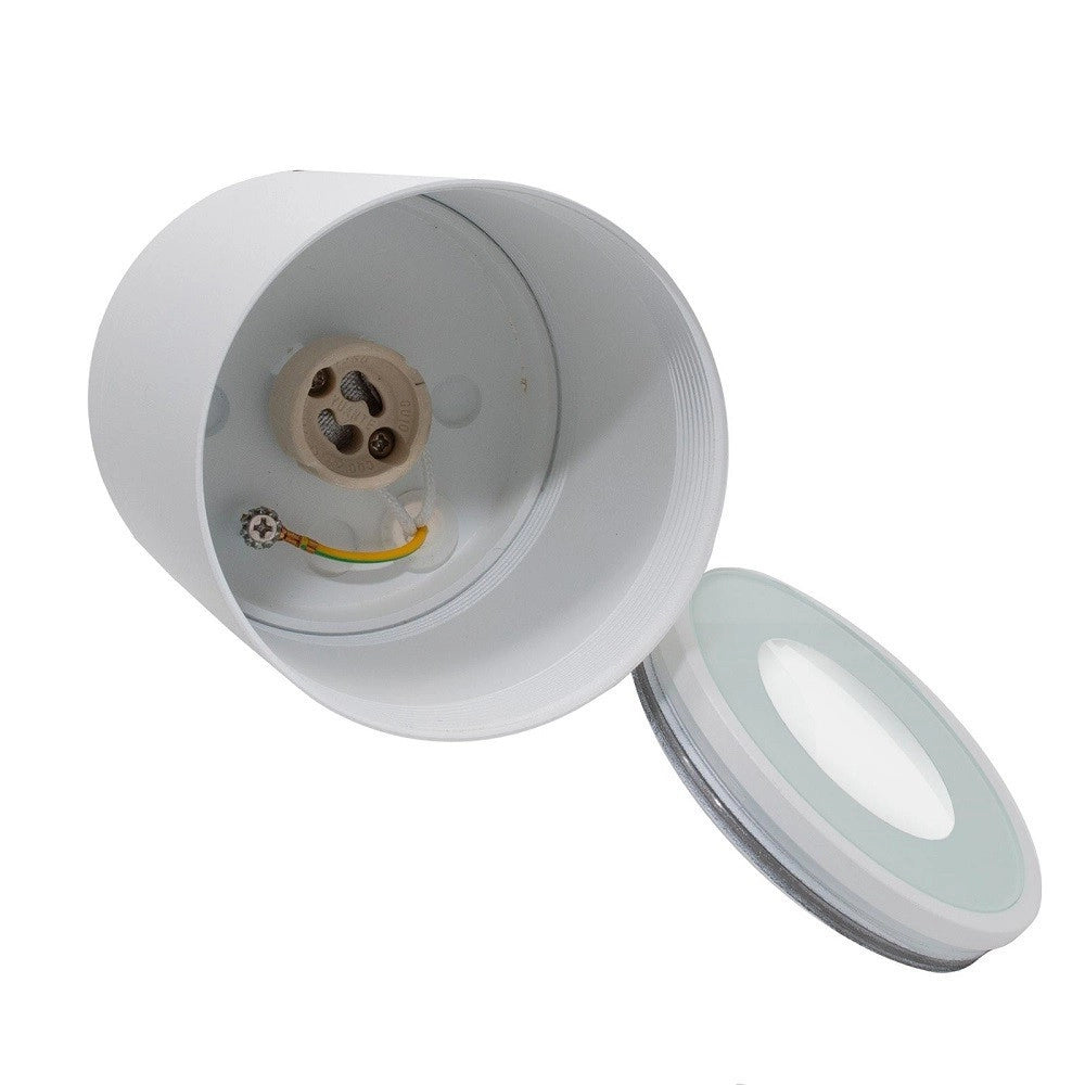 Trade Shop - Faretto Lampada Soffitto Attacco Gu10 Plafoniera Tonda Esterno Led Impermeabile -