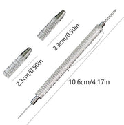 Strumento per regolazione raccoglitore di pioggia - Kit di pulizia 2 in 1 - Aghi di pulizia per parabrezza auto 

o alternativamente: Kit di pulizia per raccoglitore di pioggia 2 in 1 - Aghi di pulizia per parabrezza auto