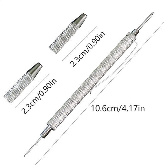 Strumento per regolazione raccoglitore di pioggia - Kit di pulizia 2 in 1 - Aghi di pulizia per parabrezza auto 

o alternativamente: Kit di pulizia per raccoglitore di pioggia 2 in 1 - Aghi di pulizia per parabrezza auto