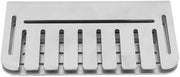 Blocco grasso in acciaio inossidabile - Accessorio per griglia - Progettato a doppia faccia - Blocca cibi - Utensile essenziale