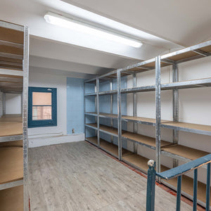 Set 2x Scaffali zincati a incastro per carichi pesanti 120x50x200cm 5 ripiani 175kg/piano