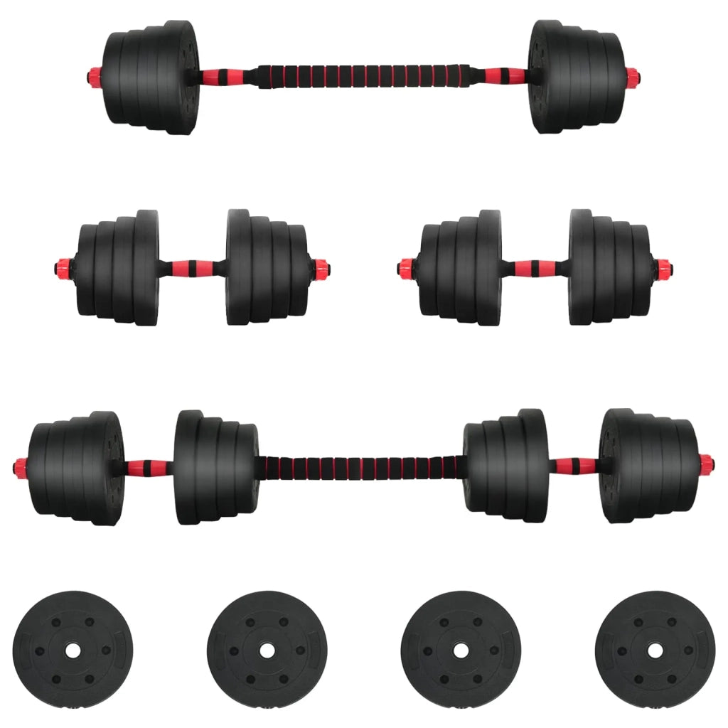 Set di Manubri 2-in-1 40kg Nero e Rosso CFW2954926