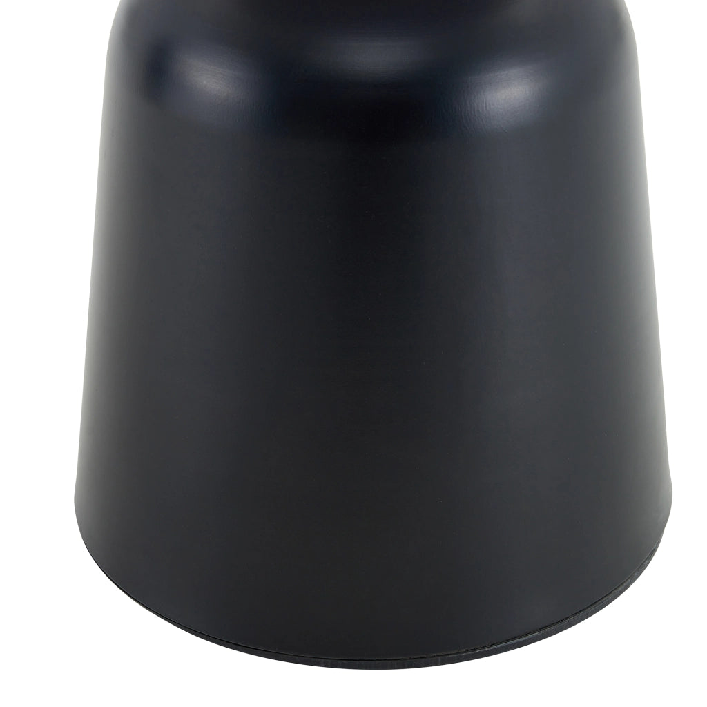 Tavolino basso rotondo con base in metallo e piano in melammina effetto noce, stile moderno, per soggiorno, 70 × 69 × 40 cm