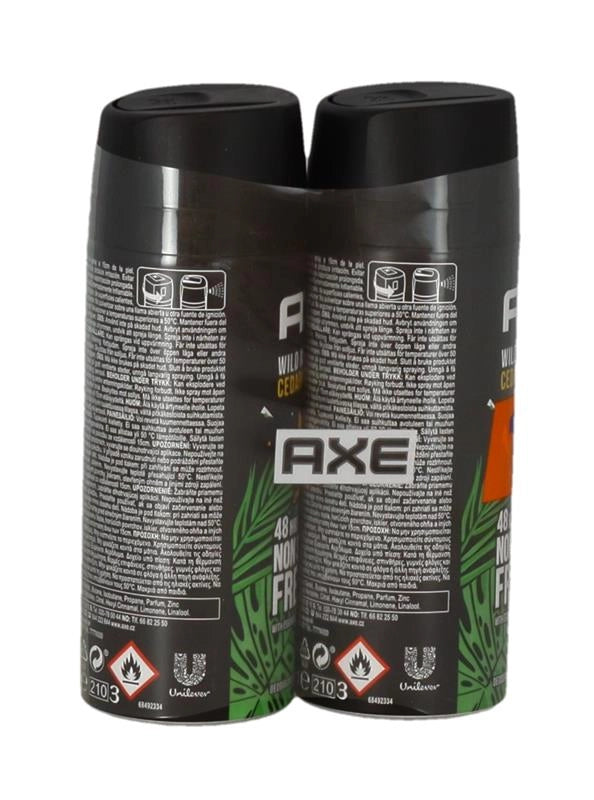 AXE DEO SPRAY BIPACCO 150ML WILD MOJITO&CEDAR 48H NON STOP DI FRESCHEZZA