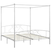 Giroletto Baldacchino senza Materasso Bianco 180x200 cm Metallo 284431