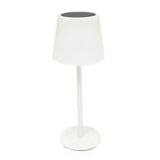 Lampada solare LED ricaricabile 2W con pannello solare 0,7W, batteria 3,7V 1200mAh, USB 5V 1A, IP65, per esterni, 3000K, colore bianco