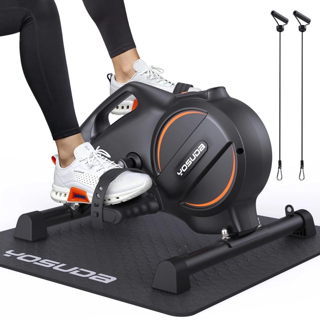 Pedaltrainer per Esercizi a Casa ¨C zephmum ¨C con Bande di Resistenza e Tappetino