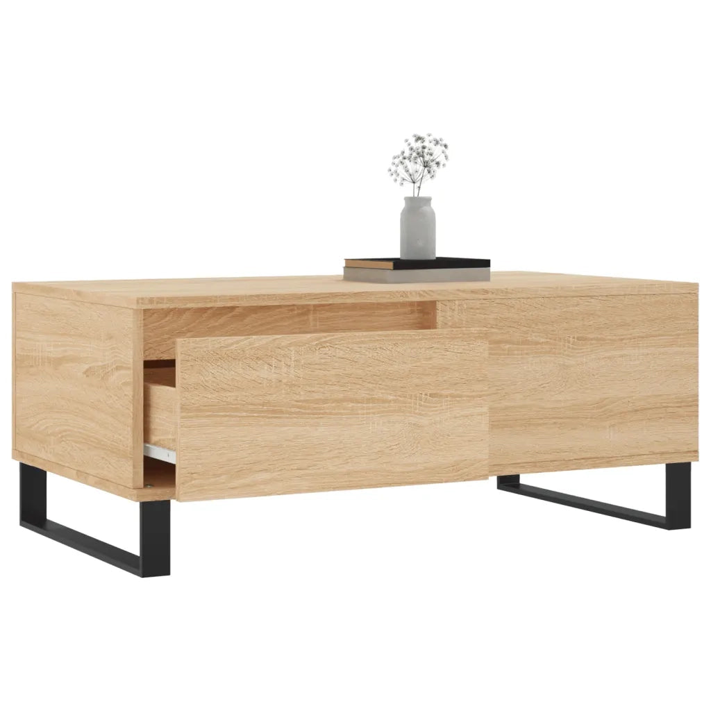 Tavolino Salotto Rovere Sonoma 90x50x36,5 cm Legno Multistrato 830815