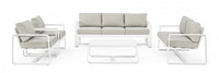 Tavolino 105x62x38h cm Merrigan Bianco