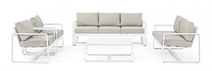 Tavolino 105x62x38h cm Merrigan Bianco
