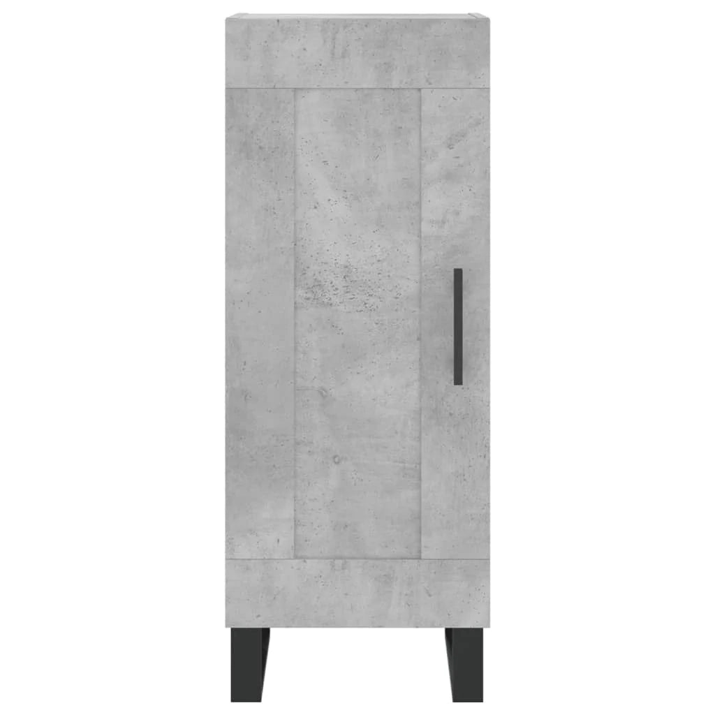 Buffet credenza cassettiera mobiletto mobile contenitore organizer cucina soggiorno salotto alto 34,5 x 34 x 180 cm legno ingegnerizzato grigio 02_0034376